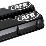 SBF Tall Alum Valve Cvr Black w/AFR Logo