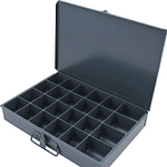 Metal Storage Case 24 Comp 9.5x13.5x2