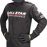 Allstar Race Suit Black Med 1pc 2 Layer