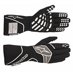 Tech-1 Race Glove Large Black / White - DISCONTINUED