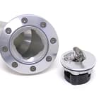 Universal Billet Locking Gas Cap Clear Anodized - DISCONTINUED