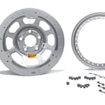 13x7 2in. 4.50 Silver Beadlock Wheel