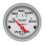 2-1/16 U/L Water Temp Gauge 100-250 Deg