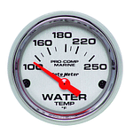 2-1/16 Water Temp Gauge 100-250F P/C Marine