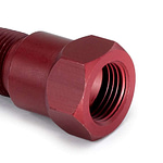 3/8in Npt Aluminum Temp. Adapter Fitting - Red