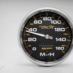 C/F 5in 160MPH In-Dash Speedometer