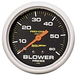 0-60 Blower Pressure
