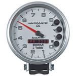 5in Ultimate DL Tach 9000 RPM Silver - DISCONTINUED