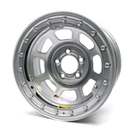 15X8 IMCA B/Lock Wheel D-Hole Silver 5x4.50