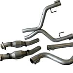 Off-Road X-Pipe w/Conv. - 05-09 Mustang V6