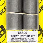 Breather Tube Kit - Alum. 3in Long (Pair)
