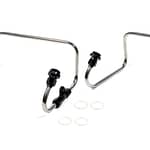 Dual Inlet Fuel Line Kit Holley 4150 Black Anod.
