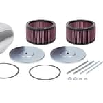 Dual Carb Blower Scoop Kit - Polished