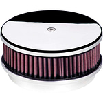 Air Cleaner 6-3/8in Round Polished