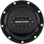 Horn Button Riveted Black Anodized