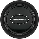 Horn Button Smooth Black Anodized