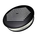 Air Cleaner 14in Round Ball Milled Black