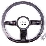 Steering Wheel Camber D-Shaped 14in Black