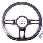 Steering Wheel Formula D-Shaped 14in Black