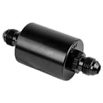 In Line Fuel Filter -6AN Ends Black