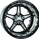 Street Lite Black Wheel 15X10 4.5in BS - DISCONTINUED