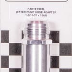 Water Pump Hose Adapter - 1-1/16 x 16an