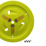 Wheel Cover Bolt-On Fluo Yellow Real Style
