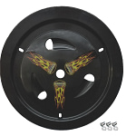 Wheel Cover Dzus-On Black Real Style