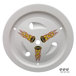 Wheel Cover Dzus-On White Real Style