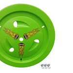 Wheel Cover Dzus-On Xtr Green Real Style