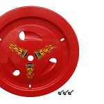 Wheel Cover Bolt-On Red
