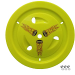 Wheel Cover Dzus-On Fluo Yellow