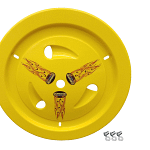 Wheel Cover Dzus-On Yellow