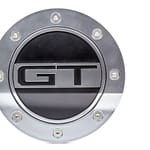 Fuel Door GT Silver/Blk 15-   Mustang
