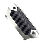 Flexible Heat Shield 3.5 in x 6.5in Brushed/Onyx - DISCONTINUED