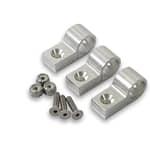 1/2in Polished Alum Line Clamp (3pk)