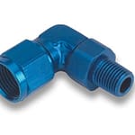 #10 Female to 3/8in NPT Male 90 Deg Adapter - DISCONTINUED