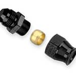 #6 Male to 3/8in Alum Tubing Adapter Black
