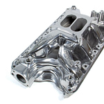SBF Performer RPM A/G Manifold - Polished 7581 - DISCONTINUED