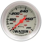 2.0 Dia Water Temp Gauge Silver  130-280