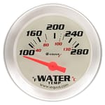 2.0 Dia Water Temp Gauge Silver  100-280
