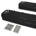Billet Alm Valley Plate LSX Block Black Anodized - DISCONTINUED