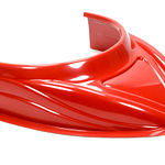 MD3 Hood Scoop 5in Tall Flat Red