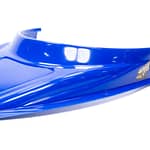MD3 Hood Scoop 3in Tall Curved Chevron Blue