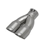 Exhaust Tip Embossed Logo Polished