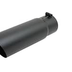 Black Ceramic Single Wal l Angle Exhaust Tip