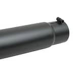 Black Ceramic Rolled Edg e Angle Exhaust Tip - DISCONTINUED