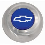 Stainless Steel Button - Blue Bowtie