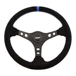 Suede Racing Steering Wheel w/Center Marker