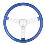 Steering Wheel Mtl Flake Blue/Spoke Chrm 13.5